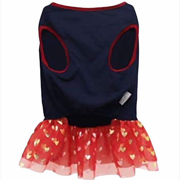 American Kennel Club Love Outfit, Blue, Red, XSmall - Picture 3 of 4